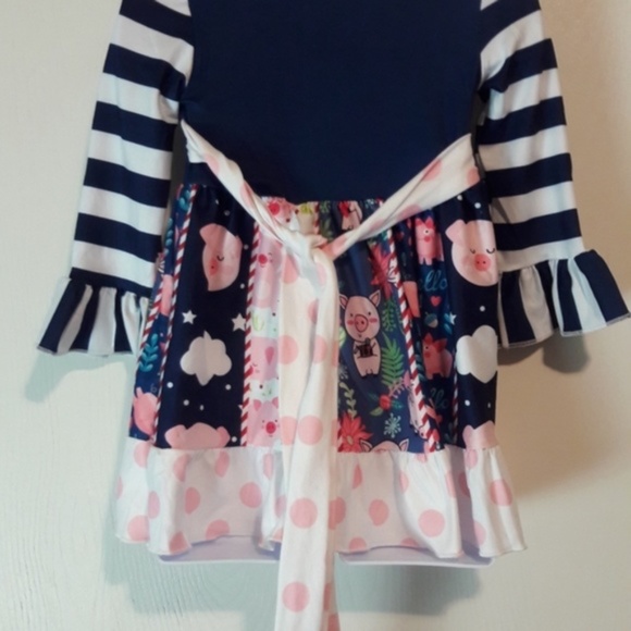 Toddler Girls Piggies & Clouds Dress Sizes 5T - Picture 6 of 6